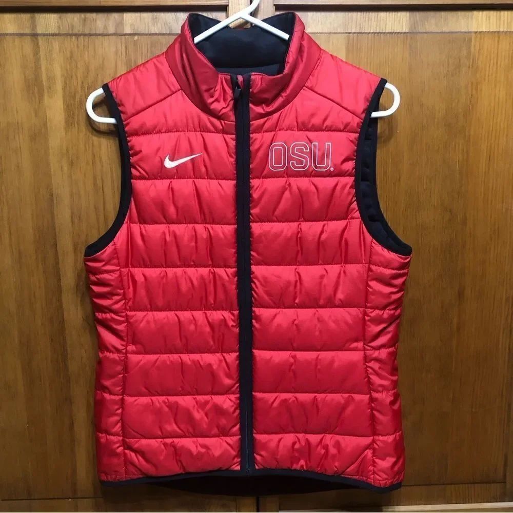 Nike OSU Buckeyes Reversible Puffer Vest - Picture 3 of 5